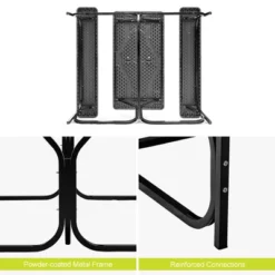 Costway Picnic Table Bench Set Outdoor Backyard Patio Garden Party Dining All Weather Black -Outdoor Deals Garden Store GUEST 611c7745 7bc5 4e59 8be8 203e68c95aad