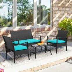 Costway 8PCS Patio Wicker Furniture Set Cushioned Chairs& Loveseat With Coffee Table Garden 8 Costway 8PCS Patio Wicker Furniture Set Cushioned Chairs& Loveseat With Coffee Table Garden -Outdoor Deals Garden Store GUEST 62ec8e1a 8b89 4558 93e8 88ed0db021c5