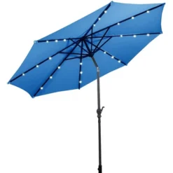 Costway 10ft Solar Lights Patio Umbrella Outdoor W/ 36 LBS Steel Umbrella Stand 20 Costway 10ft Solar Lights Patio Umbrella Outdoor W/ 36 LBS Steel Umbrella Stand -Outdoor Deals Garden Store GUEST 6573eb93 9493 4abe 8780 cf906a0c5330
