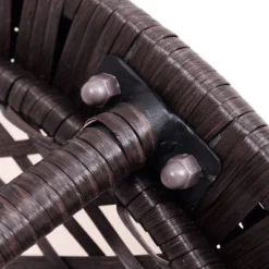 Costway Round Rattan Wicker Coffee Table Glass Top Steel Frame Patio Furni W/Lower Shelf -Outdoor Deals Garden Store GUEST 67473919 7f71 4d6f 9089 fc5a3c46c56c