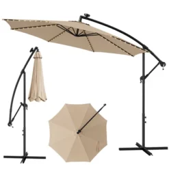 Costway 10FT Patio Solar-Lighted 112 LED Cantilever Offset Umbrella Crank Tilt Outdoor 20 Costway 10FT Patio Solar-Lighted 112 LED Cantilever Offset Umbrella Crank Tilt Outdoor -Outdoor Deals Garden Store GUEST 69ba6301 f36c 46d2 aa3f 354bad1cb58a