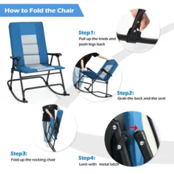 Costway Foldable Rocking Padded Chair Portable Camping Chair With Backrest Armrest RedBlue 18 Costway Foldable Rocking Padded Chair Portable Camping Chair With Backrest Armrest RedBlue -Outdoor Deals Garden Store GUEST 6bc2f01f e5d5 479b 954e 3bbf7ea93428
