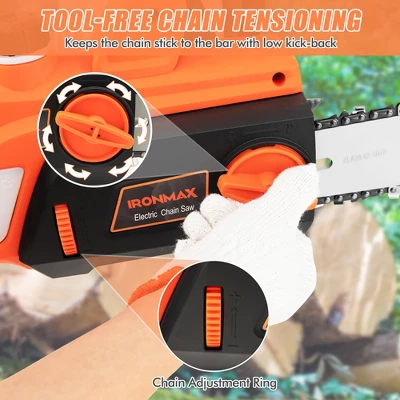 Costway 18 Inch Electric Chain Saw Wood Cutting Corded Chainsaw With Cover & Chain Brake 3 Costway 18 Inch Electric Chain Saw Wood Cutting Corded Chainsaw With Cover & Chain Brake - Image 3