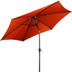 Costway 10 FT Patio Umbrella Patio Market Steel Tilt W/ Crank Outdoor Yard Garden -Outdoor Deals Garden Store GUEST 6e7a4e47 1474 42fa 9901 4fb8f3203686
