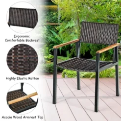 Costway 7PCS Patio Rattan Patented Dining Chair Table Set Solid Wood Frame Umbrella Hole 14 Costway 7PCS Patio Rattan Patented Dining Chair Table Set Solid Wood Frame Umbrella Hole -Outdoor Deals Garden Store GUEST 7188bba9 dc97 4b8b 9ef9 6dc5d2b67c00
