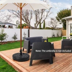 Costway 22'' Patio Fillable Round Umbrella Base Stand Water/Sand Fit Pole 1.5'' & 1.9'' 11 Costway 22'' Patio Fillable Round Umbrella Base Stand Water/Sand Fit Pole 1.5'' & 1.9'' -Outdoor Deals Garden Store GUEST 72acb782 fdd1 4353 8513 d7ee821fd110