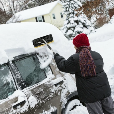 Costway 21FT Telescoping Snow Roof Rake Large Poly Blade Aluminum Tube Non-Slip Handle 2 Costway 21FT Telescoping Snow Roof Rake Large Poly Blade Aluminum Tube Non-Slip Handle - Image 2