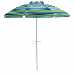 Costway 6.5FT Patio Beach Umbrella Sun Shade Tilt W/Carry Bag Turquoise -Outdoor Deals Garden Store GUEST 764e8544 54cc 4b75 8759 48b0b31636e4