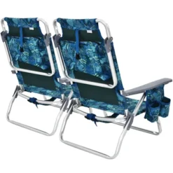 Costway 4PCS Folding Backpack Beach Chair Reclining Camping Chair W/ Storage Bag -Outdoor Deals Garden Store GUEST 790d18b3 0bf4 400e 862a d10076a54826