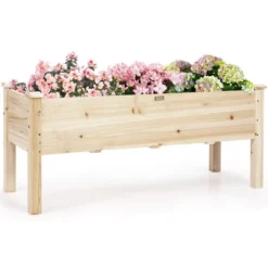 Costway Raised Garden Bed Elevated Planter Box Wood For Vegetable Flower Herb 17 Costway Raised Garden Bed Elevated Planter Box Wood For Vegetable Flower Herb -Outdoor Deals Garden Store GUEST 79dbc524 61a4 463b b899 e518b4cce29e