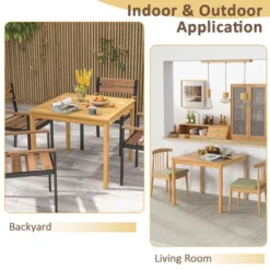 Costway Patio Dining Table Acacia Wood Square Outdoor Bistro With 1.9'' Umbrella Hole Yard 16 Costway Patio Dining Table Acacia Wood Square Outdoor Bistro With 1.9'' Umbrella Hole Yard -Outdoor Deals Garden Store GUEST 7d63dec6 7a73 4a84 86e1 39104363f07f