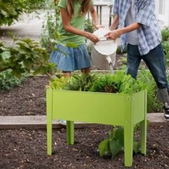 Costway 24'' X12'' Elevated Garden Outdoor Plant Stand Raised Tall Flower Bed Box -Outdoor Deals Garden Store GUEST 8360f90d 5b3a 43a9 b00b b1f0f32f6486