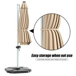 Costway 11' Patio Cantilever Offset Umbrella 360 Degrees Rotation Aluminum Tilt -Outdoor Deals Garden Store GUEST 83e8fa1b fd9a 48f0 bde1 1ac4e28d4c88