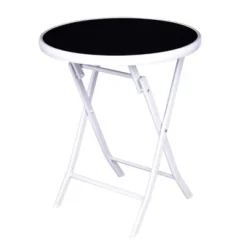 Costway 3 PCS Folding Bistro Table Chairs Set Garden Backyard Patio Furniture Black 9 Costway 3 PCS Folding Bistro Table Chairs Set Garden Backyard Patio Furniture Black -Outdoor Deals Garden Store GUEST 85b645d8 7725 4801 a8b3 2d2df248a283