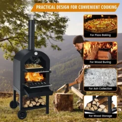 Costway Outdoor Pizza Oven Wood Fire Pizza Maker Grill W/ Pizza Stone & Waterproof Cover 10 Costway Outdoor Pizza Oven Wood Fire Pizza Maker Grill W/ Pizza Stone & Waterproof Cover -Outdoor Deals Garden Store GUEST 8736ae0e e3eb 4b9a 9c42 2069694ad9d2