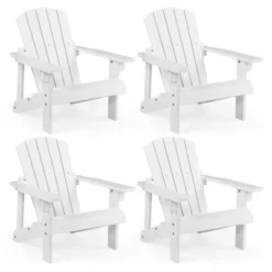 Costway Kid's Adirondack Chair Patio Wood High Backrest Arm Rest 110 LBS Capacity -Outdoor Deals Garden Store GUEST 88e1e90a a9c8 4d84 a2b9 e719fb4d904f