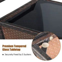 Costway Patio Rattan Bar Serving Cart Wheels Ice Bucket Glass Top Handle Garden 16 Costway Patio Rattan Bar Serving Cart Wheels Ice Bucket Glass Top Handle Garden -Outdoor Deals Garden Store GUEST 8a604216 1faf 4ddb be1c 4c3cac552d9d