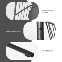 Costway Hanging Wicker Egg Chair W/ Stand Cushion Foldable Outdoor Indoor -Outdoor Deals Garden Store GUEST 8a746c48 8b0a 46b7 9f33 39265b6c63b2