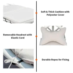 Costway Chaise Lounge Chair With Canopy, Hammock Chair With Canopy -Outdoor Deals Garden Store GUEST 8c8dc0f7 45ec 424c b85f 89f29b84d401