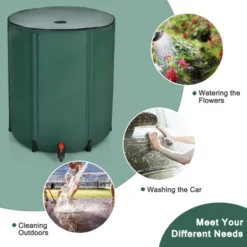 Costway 53 Gallon Portable Rain Barrel Water Collector Collapsible Tank W/Spigot Filter -Outdoor Deals Garden Store GUEST 8e49f311 aa70 44c0 99e1 37822e679eb6