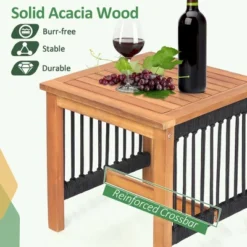 Costway 3pcs Patio Acacia Wood Bistro Table Rocking Chair Set All-Weather Rope Outdoor 12 Costway 3pcs Patio Acacia Wood Bistro Table Rocking Chair Set All-Weather Rope Outdoor -Outdoor Deals Garden Store GUEST 9076b72f 5acb 4bb1 87a7 e6245def3e49