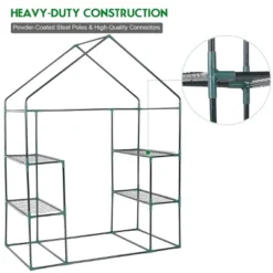 Costway Portable Mini Walk In Outdoor 3 Tier 6 Shelves Greenhouse -Outdoor Deals Garden Store GUEST 9707c395 d223 46d6 971e 6bde7a556145