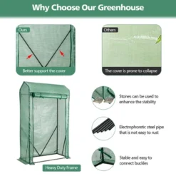 Costway 39'' X 20'' X 67'' Walk-in Garden Greenhouse Hot House Tomato Plant Warm House 16 Costway 39'' X 20'' X 67'' Walk-in Garden Greenhouse Hot House Tomato Plant Warm House -Outdoor Deals Garden Store GUEST 98d5007d 4501 4393 b762 f89a482d2c51