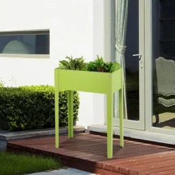 Costway 24'' X12'' Outdoor Elevated Garden Plant Stand Raised Tall Flower Bed Box -Outdoor Deals Garden Store GUEST 9a138a86 f49b 4860 8b95 beba4b7beaca