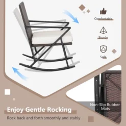 Costway 3PCS Patio Rattan Wicker Rocking Chairs Table Bistro Set Cushioned Rocker Garden 13 Costway 3PCS Patio Rattan Wicker Rocking Chairs Table Bistro Set Cushioned Rocker Garden -Outdoor Deals Garden Store GUEST 9b9b5b9e f620 4ce0 82e2 b8f88037bb8c