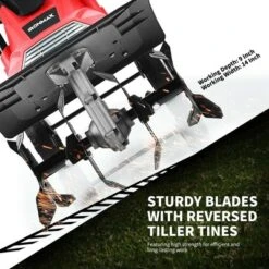 Costway 14-Inch 10 Amp Corded Electric Tiller And Cultivator 9'' Tilling Depth Red