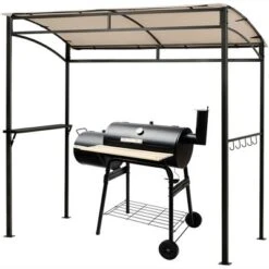 Costway 7'x4.5' Grill Gazebo Outdoor Patio Garden BBQ Canopy Shelter Storage Hook -Outdoor Deals Garden Store GUEST a297c35e d76f 4f96 814f 13617c5ac603