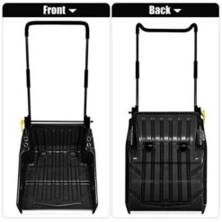 Costway 24'' Folding Poly Snow Shovel Snow Pusher W/Wheels U-Shape Handle -Outdoor Deals Garden Store GUEST a664bc5e e759 4c2e 9e13 52c03286e496
