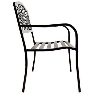 Costway Garden Bench Outdoor Furniture Porch Path Loveseat Chair 9 Costway Garden Bench Outdoor Furniture Porch Path Loveseat Chair - Image 9