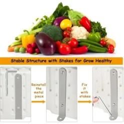 48''x24''Raised Garden Bed Rectangle Plant Box Planter Flower Vegetable White -Outdoor Deals Garden Store GUEST a8f04917 42d1 4272 8a9b 41ae67463ab0