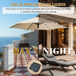 Costway 9' Solar LED Lighted Patio Market Umbrella Tilt Adjustment Crank Lift 15 Costway 9' Solar LED Lighted Patio Market Umbrella Tilt Adjustment Crank Lift -Outdoor Deals Garden Store GUEST a9a6c4ba 9f8d 4ae5 b771 1d84a5a50d9e