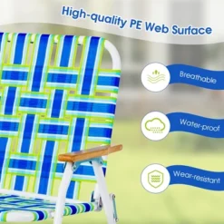 Costway 2-Person Folding Chair With Armrest 661 LBS Load Capacity For Camping Beach -Outdoor Deals Garden Store GUEST aa6e7903 dfc7 4cba 811c aea739c5a8ee