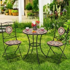 3pcs Patio Bistro Set Outdoor Patio Conversation Furniture Folding Dining Garden -Outdoor Deals Garden Store GUEST accd60ef feb9 4c86 b88e 0cc7c6ac0b14