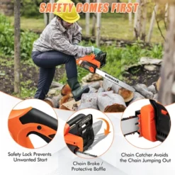 Costway 18 Inch Electric Chain Saw Wood Cutting Corded Chainsaw With Cover & Chain Brake 13 Costway 18 Inch Electric Chain Saw Wood Cutting Corded Chainsaw With Cover & Chain Brake -Outdoor Deals Garden Store GUEST ad81f808 538e 4bf4 b647 4851cf2fbe62