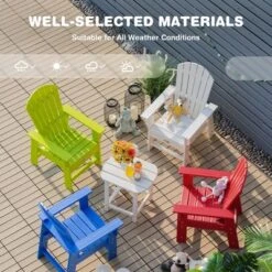 Patio Kids' Adirondack Chair Seat Weather Resistant For Ages 3-8 YellowBlueGreenGreyRedTurquoiseWhite -Outdoor Deals Garden Store GUEST adf07db8 a61f 43e0 aa3b 24307544bf4b