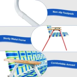 Costway 2-Person Folding Chair With Armrest 661 LBS Load Capacity For Camping Beach -Outdoor Deals Garden Store GUEST af8d9c50 8f1e 4cc2 9b67 654d8cd322ff