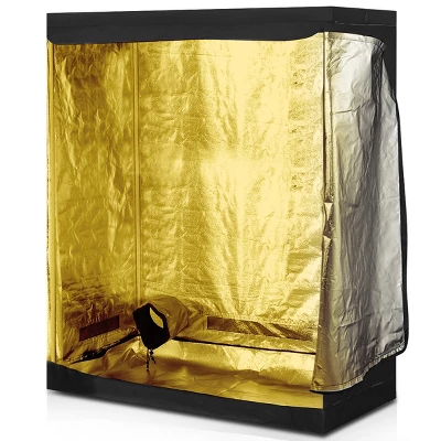 48''x24''x60'' Mylar Indoor Grow Tent Room Reflective Hydroponic Garden Growing 3 48''x24''x60'' Mylar Indoor Grow Tent Room Reflective Hydroponic Garden Growing - Image 3