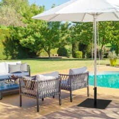 Costway 40 LBS Square Umbrella Base Stand Weighted Patio Market Umbrellas Black 12 Costway 40 LBS Square Umbrella Base Stand Weighted Patio Market Umbrellas Black -Outdoor Deals Garden Store GUEST b27f94ce d006 4b6a a42b ce7e12df95e2