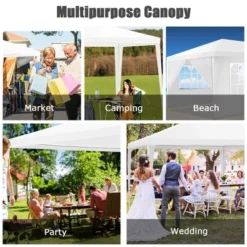 Costway 10'x20' Canopy Tent Heavy Duty Wedding Party Tent 6 Sidewalls W/Carry Bag -Outdoor Deals Garden Store GUEST b374433d d300 4ec4 bdfd d6cc62e97c32