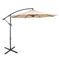 Costway 10 FT Patio Offset Umbrella W/8 Ribs Cross Base Tilt -Outdoor Deals Garden Store GUEST b58e3973 8b62 4dff 9700 c12f8f37ccaf