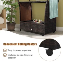 Costway Patio Rattan Bar Serving Cart Wheels Ice Bucket Glass Top Handle Garden 15 Costway Patio Rattan Bar Serving Cart Wheels Ice Bucket Glass Top Handle Garden -Outdoor Deals Garden Store GUEST b67676ec 2553 4b66 a408 ed87e7c106ea