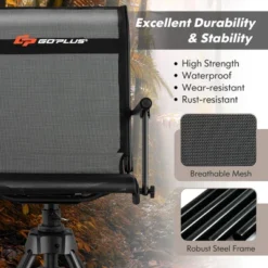 Costway Swivel Hunting Chair W/4 360°Adjustable Legs Folding Silent Swivel Blind Chair -Outdoor Deals Garden Store GUEST b9e305e9 08bc 41ea 97a3 792e720fdb80