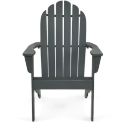 Costway Outdoor Adirondack Chair Solid Wood Durable Patio Garden Furniture GrayNaturalWhite -Outdoor Deals Garden Store GUEST badd7f26 15c1 41f8 898e c43c1b49b6f4