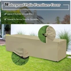 Costway 8PCS Patio Rattan Furniture Set Storage Waterproof Cover Cushion -Outdoor Deals Garden Store GUEST bc8eee49 b5e0 4d63 9373 2c0f8acd3b83