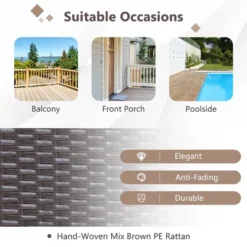 Costway 3PCS Patio Rattan Wicker Rocking Chairs Table Bistro Set Cushioned Rocker Garden 14 Costway 3PCS Patio Rattan Wicker Rocking Chairs Table Bistro Set Cushioned Rocker Garden -Outdoor Deals Garden Store GUEST bdc8abb8 844e 4ed8 950b 31d4ce754106