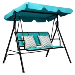 Costway 3 Person Patio Swing Canopy Yard Furniture -Outdoor Deals Garden Store GUEST bdc8c12c fe28 49d1 a842 7f6bf2d1daca